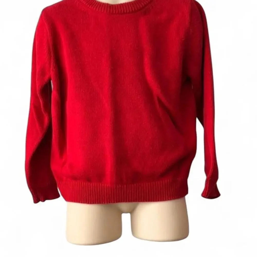 Class Club brand, Red vintage 90s cotton sweater.